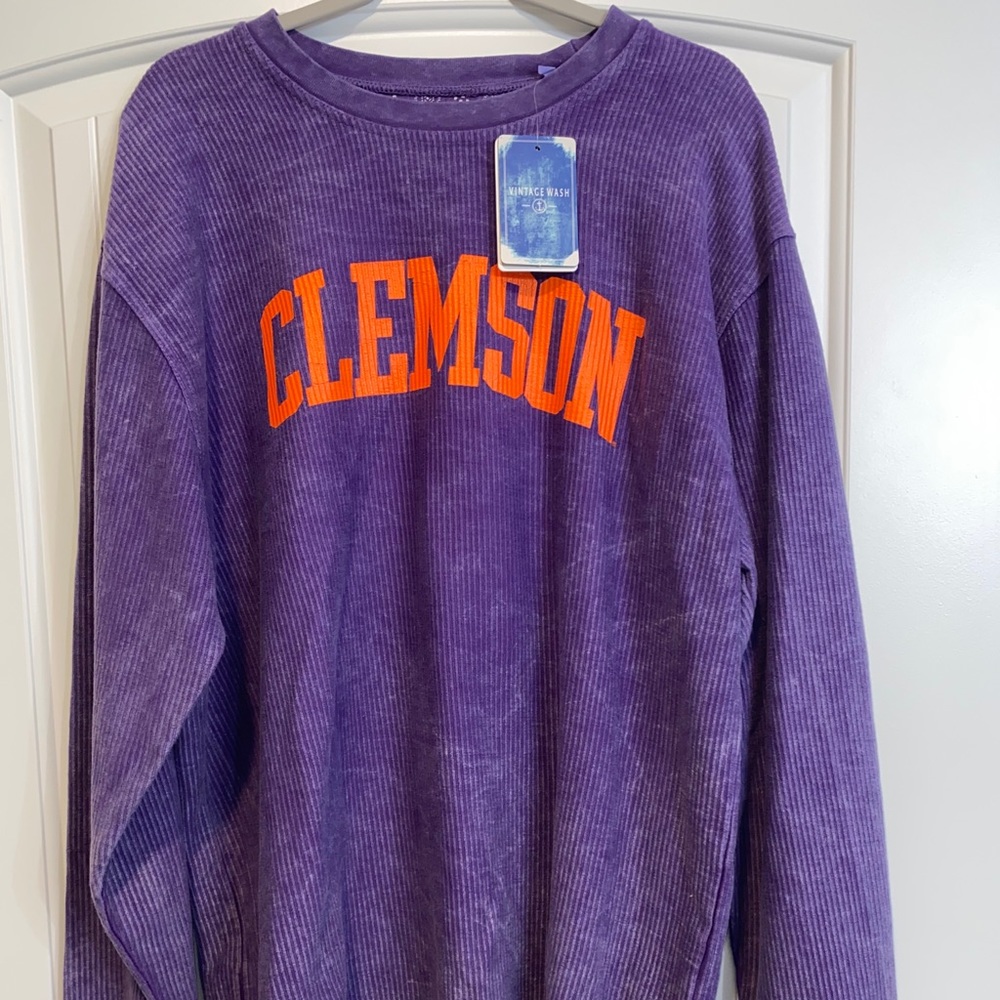 Brand New PressBox Clemson Corded Crew